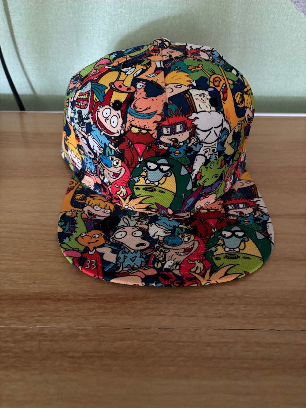 Nickelodeon Multicolor All-Over Character Print Snapback Hat